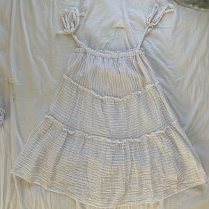 Flowy white sundress